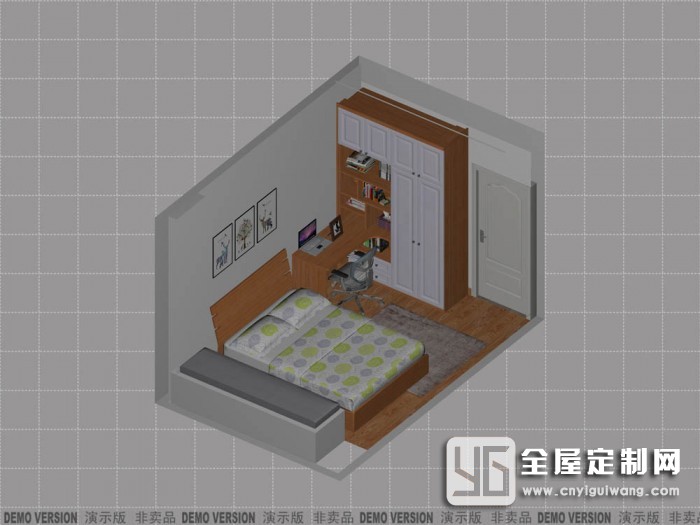 德維爾全屋定制繽紛四季系列臥室裝修效果圖