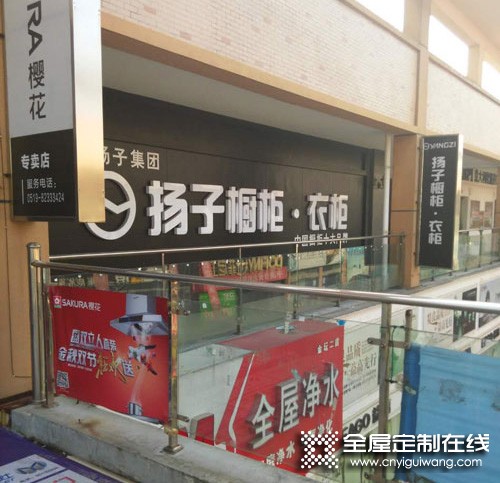 揚(yáng)子衣柜江蘇常州金壇專賣店