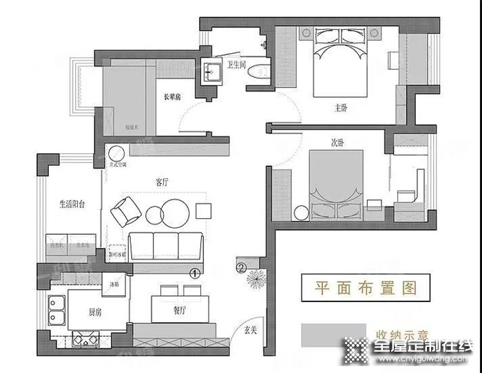 小戶型裝修令人頭大，那趕緊來看看帥太分享的這套80㎡小三房裝出110㎡的裝修案例