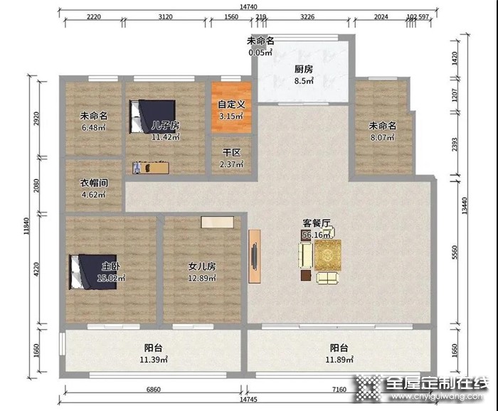 新鮮出爐！卡諾亞輕奢三房設(shè)計(jì)案例驚艷亮相！