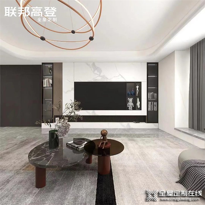 聯(lián)邦高登全屋定制案例欣賞|174m²輕奢風(fēng)，舒適與自在交融