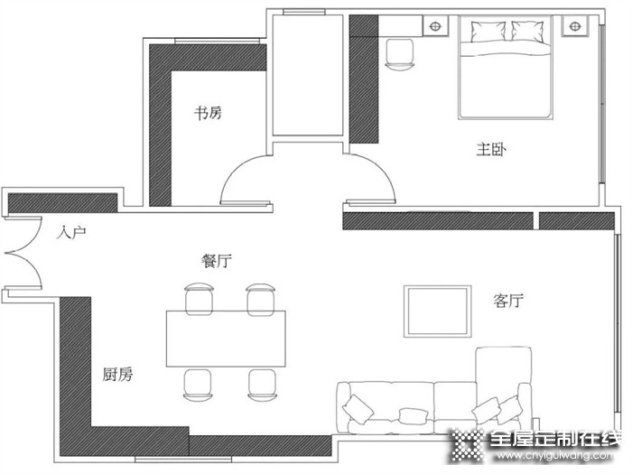 等我換了房，帥太全屋定制這樣的嵌入收納柜、一門到頂，統(tǒng)統(tǒng)安排上！