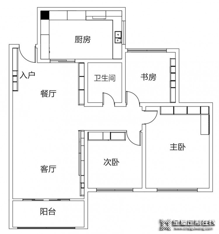 全友全屋定制案例丨126㎡三居，超高顏值+超強(qiáng)收納，還有大空間廚房！