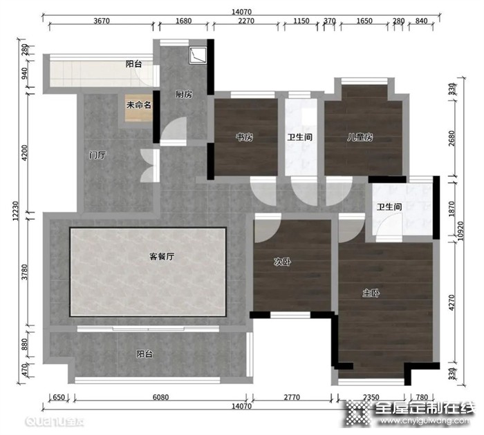 效果圖VS實景圖 | 全友全屋定制138㎡四居1:1神還原，業(yè)主進門直接傻眼！