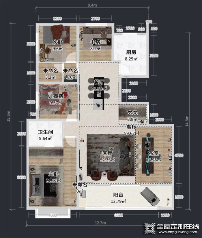 設(shè)計(jì)分享 | 兔寶寶全屋定制178㎡現(xiàn)代簡約風(fēng)，每個(gè)空間的極致優(yōu)雅