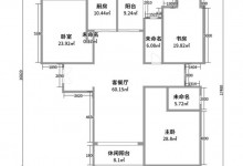 卡諾亞全屋定制 | 182㎡現(xiàn)代風3房，客廳臥室連陽臺，裸色好高級